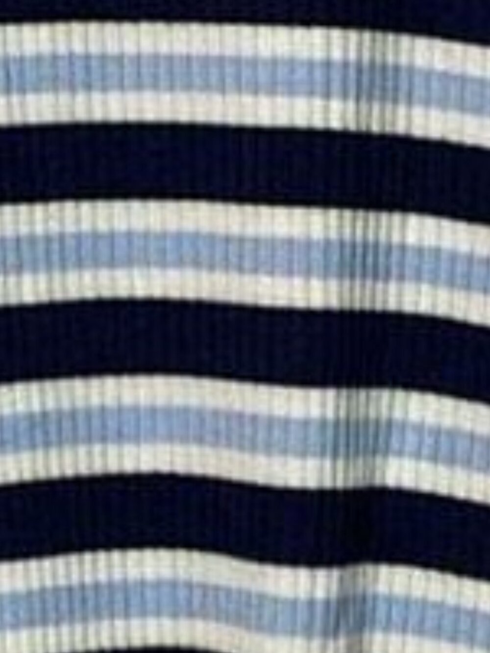 Pink Republic blue white stripe short sleeve top with bottom tie size large